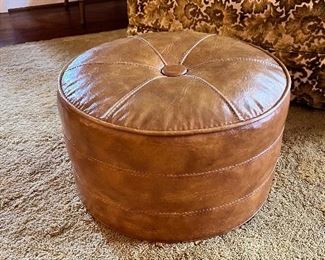 Vintage leather stool 