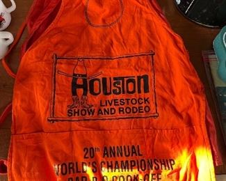 28th annual Houston live stock show and rodeo aprons