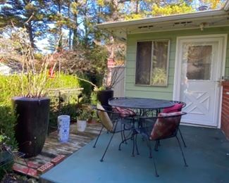 Wrought iron patio set