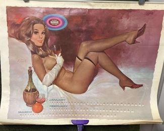 1971 Harolds Club Calendar Artist Fritz Willis
