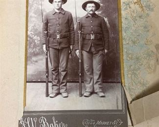 Antique Photo Album With Military PhotoErnest Guy Simpson