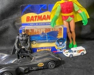 Batman Collectibles Incl. 1970s Mego Robin Figure