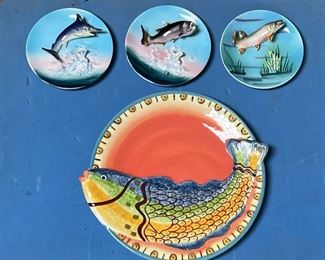 Bella Casa By GANZ Ceramic Fish Plate Others