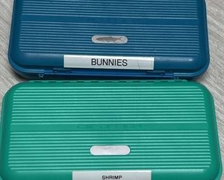Bunnies Shrimp Flies  Two CF Design Fly Boxes