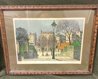 Denis Paul Noyer Signed Lithograph