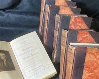 Six Volumes Of Gibbons Rome By Edwin Gibbon