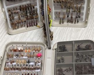 Small Dries, Nymphs, Pupea in CF Designs Fly Boxes