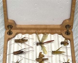 Vermont Fly Box Co Birds Eye Maple Box With Flies
