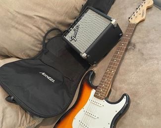 GUITAR, CASE, AMP