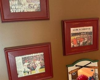 CARDINALS BASE BALL ITEMS