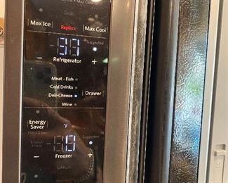 STAINLESS STEEL, KITCHEN AIDE FRENCH DOOR, FRIDGE