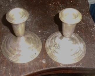 STERLING CANDLEHOLDS