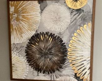 Large canvas with wood frame