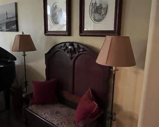 Wonderful mahogany converted bench