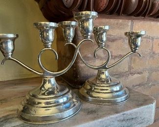 Sterling candlesticks