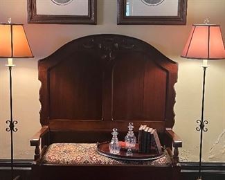 Bed/Bench in mahogany