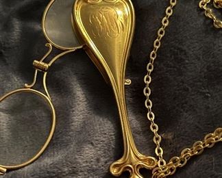 14K Art Nouveau Krementz Opera Glasses Lorgnette…$4,800 FIRM