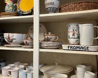 antique and handmade pottery and bakeware
