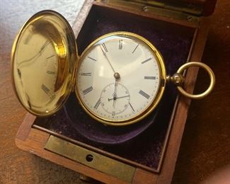 Antique 18k gold Swiss pocket watch