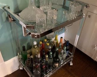 Chrome / Glass Bar Cart $ 126.00