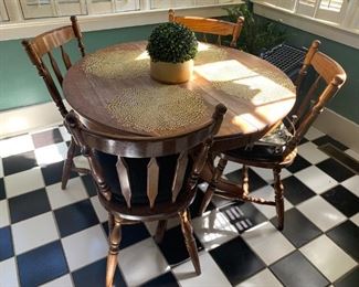Pedestal Table / 4 Chairs $ 168.00