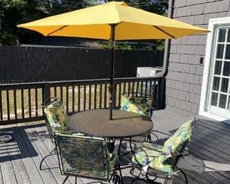 Outdoor Set - 4 Chairs / Table / Umbrella $ 194.00