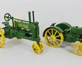 Ertl John Deere tractor toys & other vintage cars and trucks.
