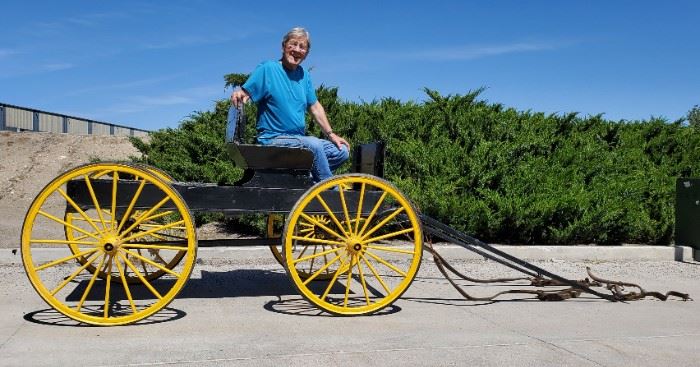 Antique Buckboard Wagon found in a Wyoming barn