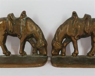 Antique Horse Bookends
