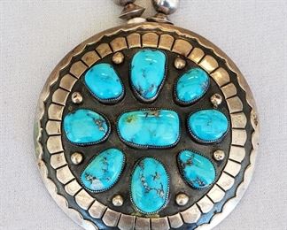 Lots of vintage Navajo and Zuni turquoise and silver jewelry