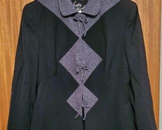 1940s EISENBERG ORIGINALS Wool Crepe Suit Jacket