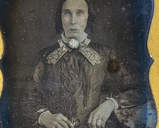  Early daguerreotype of a woman. Also other CDVs, daguerreotypes, ambrotypes, and tintypes.