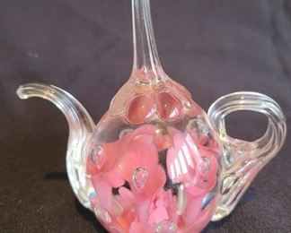 Joe St. Clair Tea Pot Paperweight