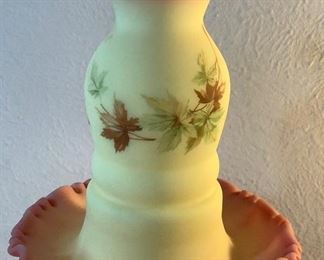 Fenton Burmese Candle Holder