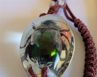 Resin Beetle Bracelet