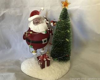 Acrylic Santa Lights Up In Box