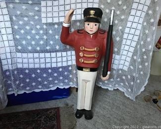 Paper Mache Soldier 28in