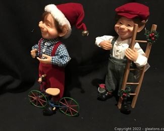 Two Elves Ready To Make Toys