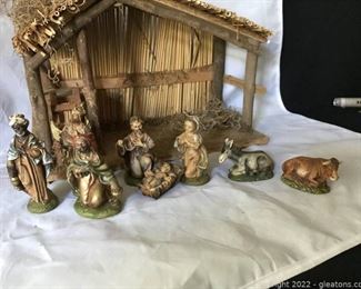Vintage Italian Nativity Set