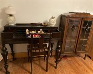 Ladies desk and bookcase