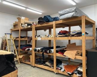 Leather scrapes, fabric and more