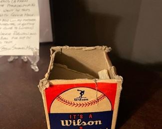 Signed JACKIE ROBINSON Baseball with PSA COA (8.5) with Original Box and Provenance Letter