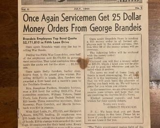 1944 BRANDEIS Service Men's News Publication