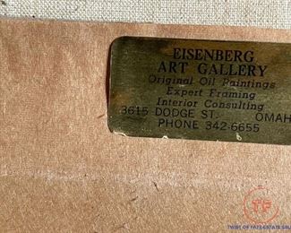 Original Oil on Canvas from Eisenberg Art Gallery