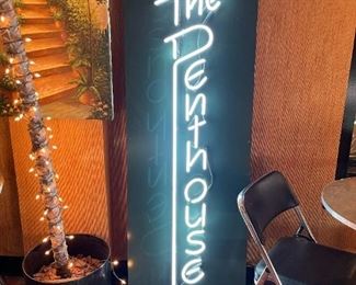 Large Vintage "The Penthouse" Mounted NEON Sign(s)