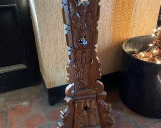 Hand Carved Mahoghany Stand
