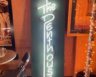 Large Vintage "The Penthouse" Mounted NEON Sign(s)