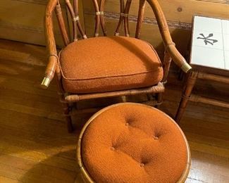 John Wisner for FICKS REED Campaign Style Rattan Lounge Chair