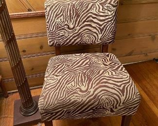 Vintage Harmony Home Zebra Chair