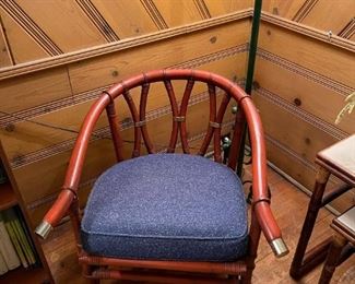 John Wisner for FICKS REED Campaign Style Rattan Lounge Chair